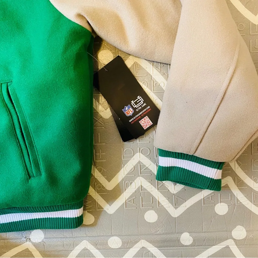 Vintage retro New York ny jets football bomber varsity jacket